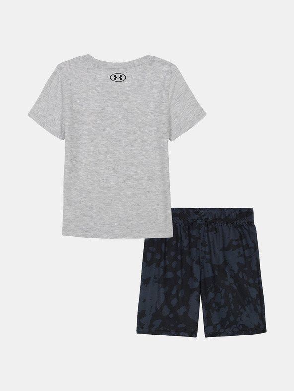 Under Armour Chlapčenský set Under Armour UA PRINTED SS SHORT SET-GRY