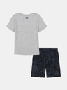 Under Armour Chlapčenský set Under Armour UA PRINTED SS SHORT SET-GRY