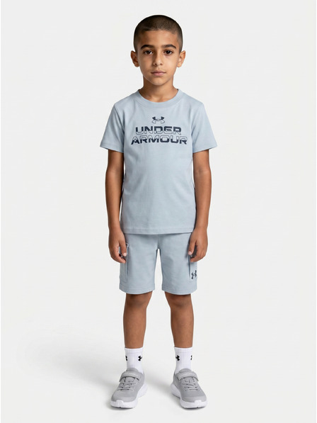 Under Armour Chlapčenský set Under Armour UA CARGO SHORT SET-BLU