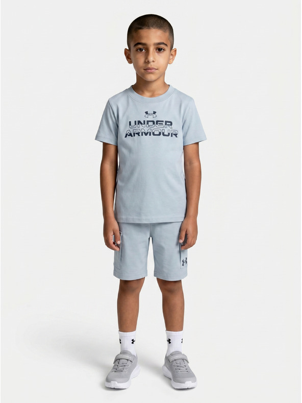 Under Armour Chlapčenský set Under Armour UA CARGO SHORT SET-BLU