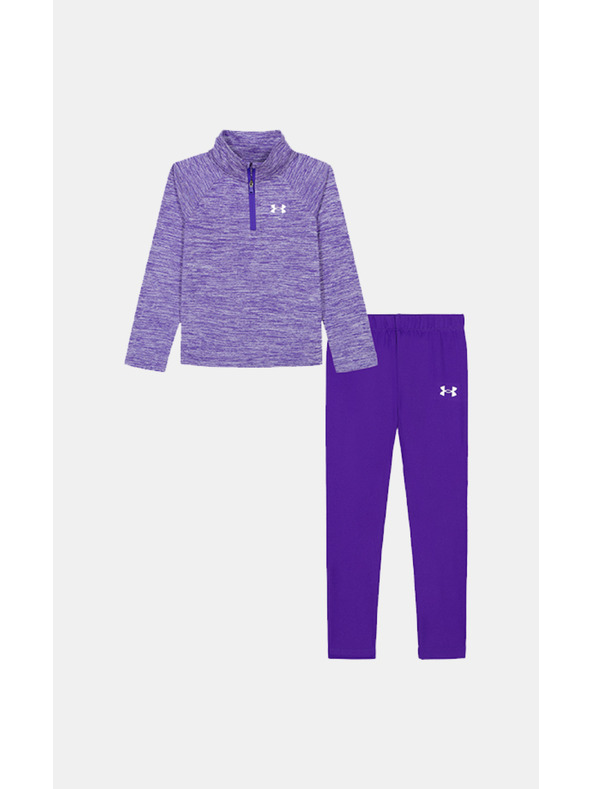 Under Armour Dievčenský set Under Armour UA 1/4 ZIP LEGGING SET-BLU