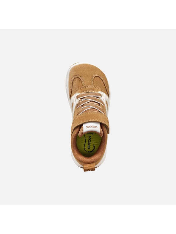 Geox Svetlohnedé chlapčenské barefoot tenisky Geox Foot-run
