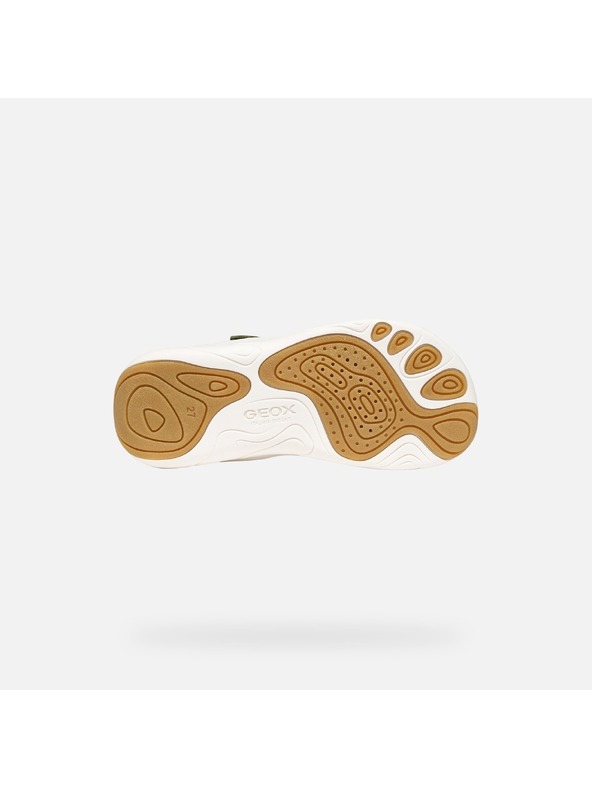 Geox Zelené chlapčenské barefoot tenisky Geox Foot-Run