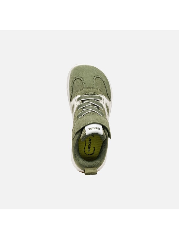 Geox Zelené chlapčenské barefoot tenisky Geox Foot-Run