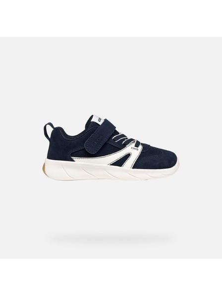 Geox Tmavomodré chlapčenské barefoot tenisky Geox Foot-run