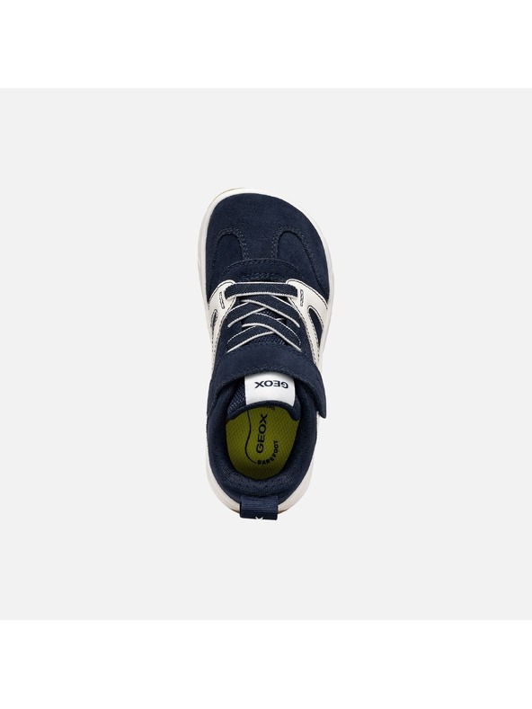 Geox Tmavomodré chlapčenské barefoot tenisky Geox Foot-run