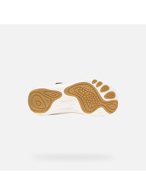 Geox Tmavomodré chlapčenské barefoot tenisky Geox Foot-run