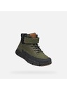 Geox Khaki chlapčenská členková obuv Geox Flexyper