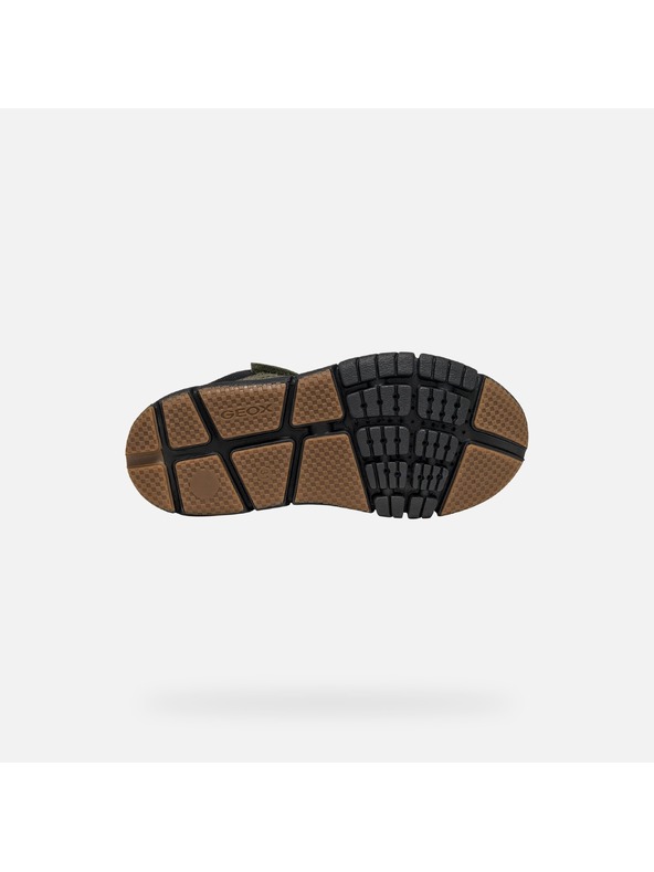 Geox Khaki chlapčenská členková obuv Geox Flexyper