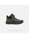Geox Khaki chlapčenská členková obuv Geox Flexyper