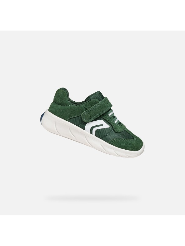 Geox Zelené chlapčenské barefoot tenisky Geox Foot-Run