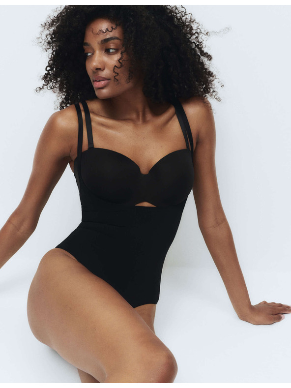 Marks & Spencer Formujúce bezšvové body Own Bra Body Marks & Spencer čierna