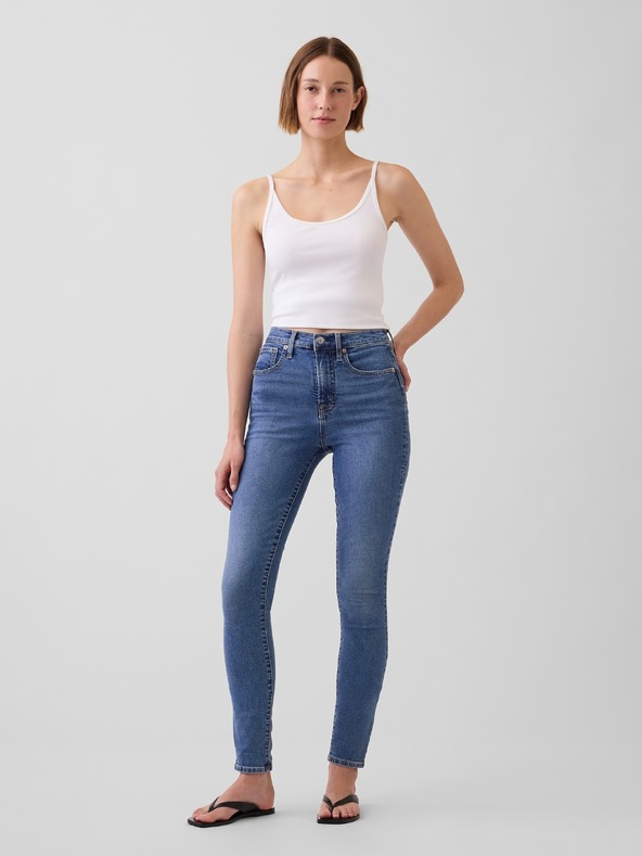 GAP Džínsy High Rise True Skinny GAP