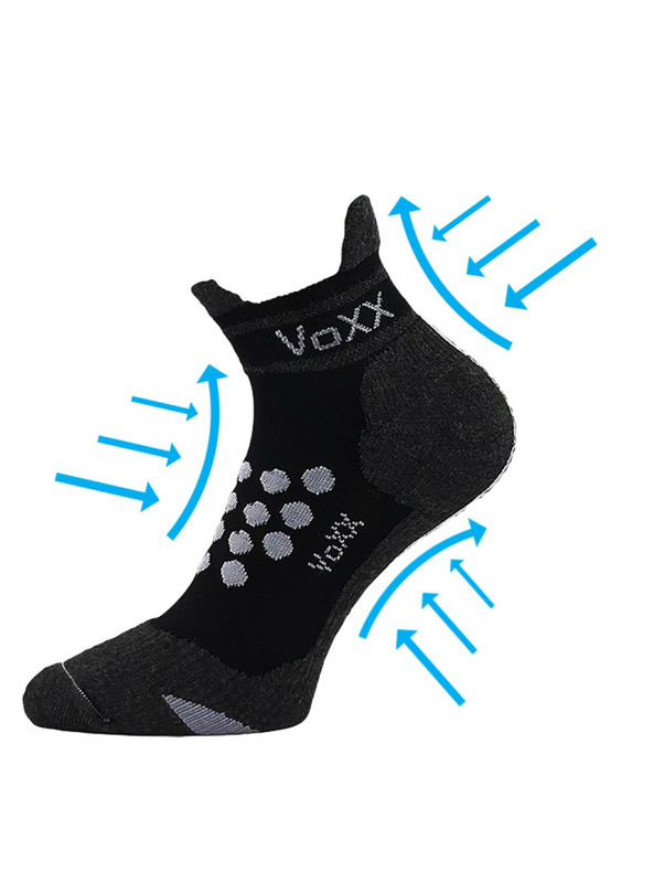 VoXX Ponožky VoXX kompresné čierne