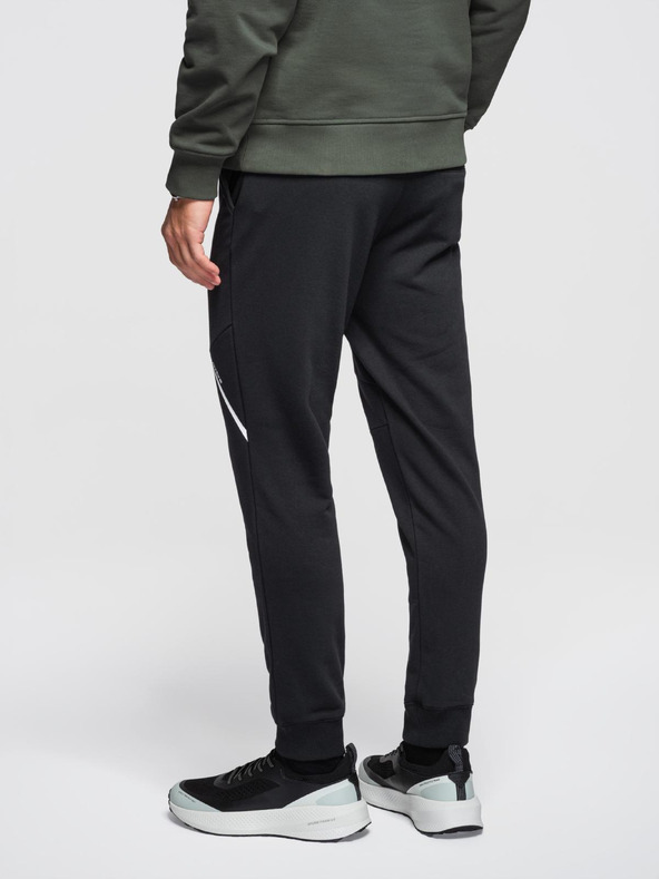Ombre Clothing Pánske tepláky joggers - čierne V2 OM-PASK-0280 Ombre Clothing