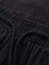 Ombre Clothing Ľahké pánske štruktúrované bavlnené nohavice – čierne V2 OM-PACP-0312 Ombre Clothing