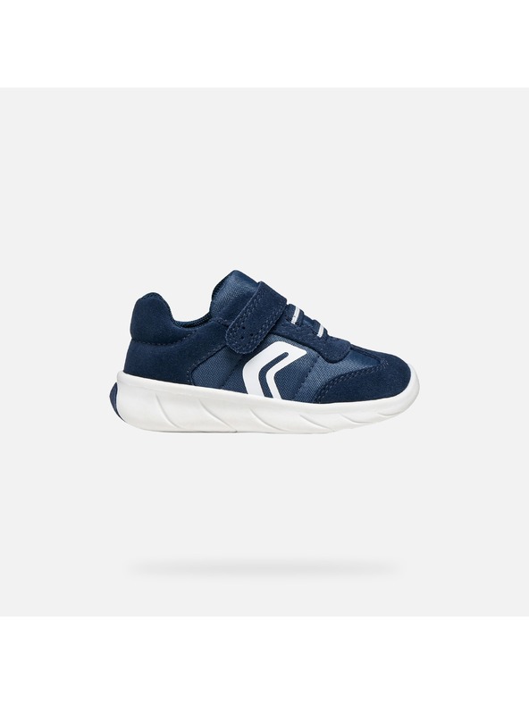 Geox Tmavomodré chlapčenské barefoot tenisky Geox Foot-run