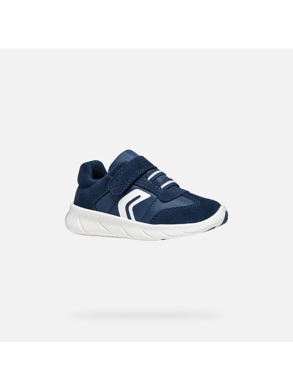 Geox Tmavomodré chlapčenské barefoot tenisky Geox Foot-run