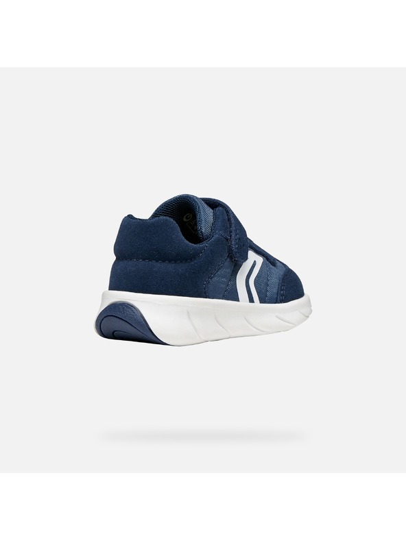 Geox Tmavomodré chlapčenské barefoot tenisky Geox Foot-run