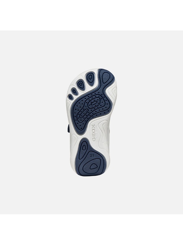 Geox Tmavomodré chlapčenské barefoot tenisky Geox Foot-run
