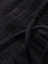 Ombre Clothing Pánske bavlnené šortky so štruktúrovaným vzorom – čierne V2 OM-SRCS-0209 Ombre Clothing