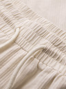 Ombre Clothing Pánske štruktúrované bavlnené šortky – krémové V3 OM-SRCS-0209 Ombre Clothing