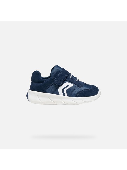 Geox Tmavomodré chlapčenské barefoot tenisky Geox Foot-run
