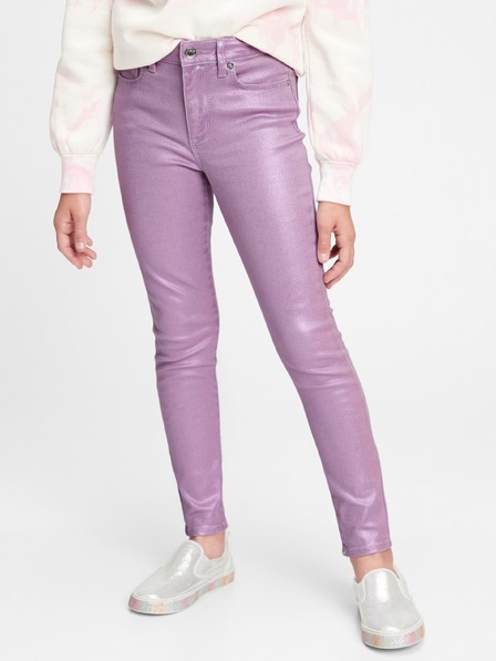 GAP Detské džínsy High Rise Foil Jeggings Stretch GAP
