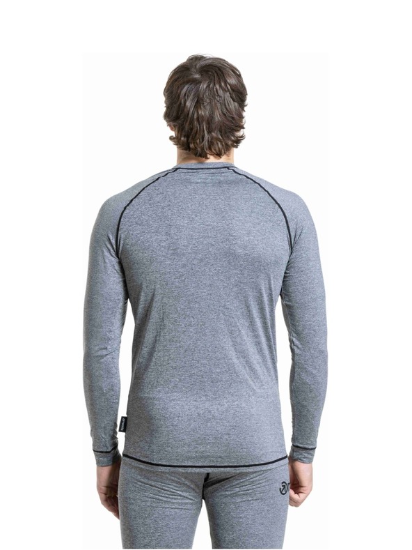 Meatfly Meatfly pánske termo tričko Avery Charcoal Heather