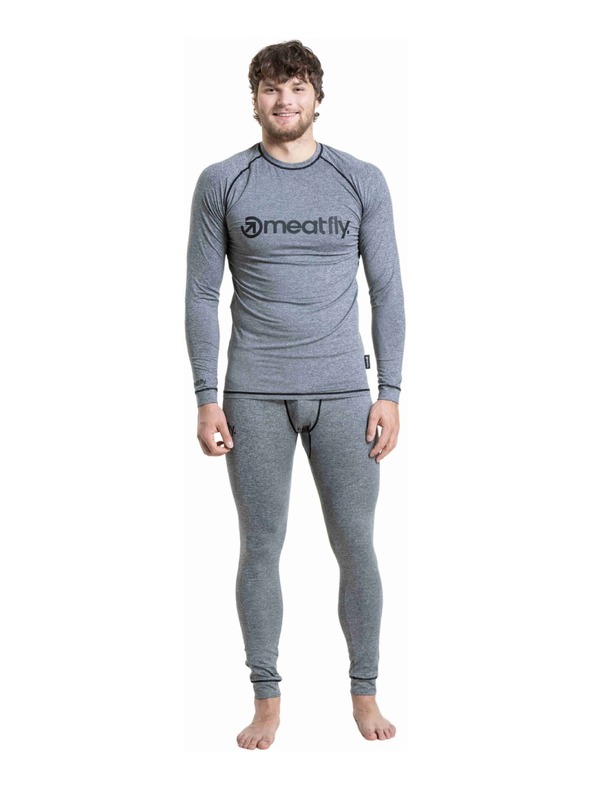 Meatfly Meatfly pánske termo tričko Avery Charcoal Heather