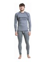 Meatfly Meatfly pánske termo tričko Avery Charcoal Heather