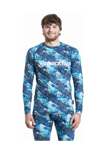 Meatfly Meatfly pánske termo tričko Avery Blue Mountains
