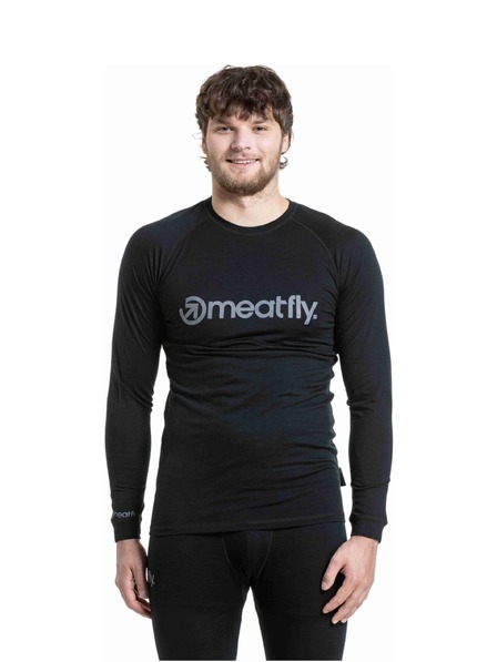 Meatfly Meatfly pánske merino tričko Bernie Black