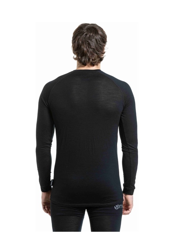 Meatfly Meatfly pánske merino tričko Bernie Black
