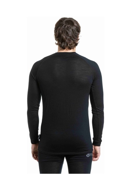 Meatfly Meatfly pánske merino tričko Bernie Black