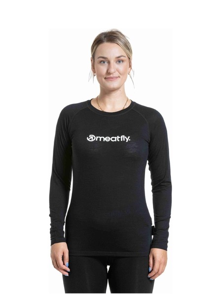 Meatfly Meatfly dámske merino tričko Lacey Black