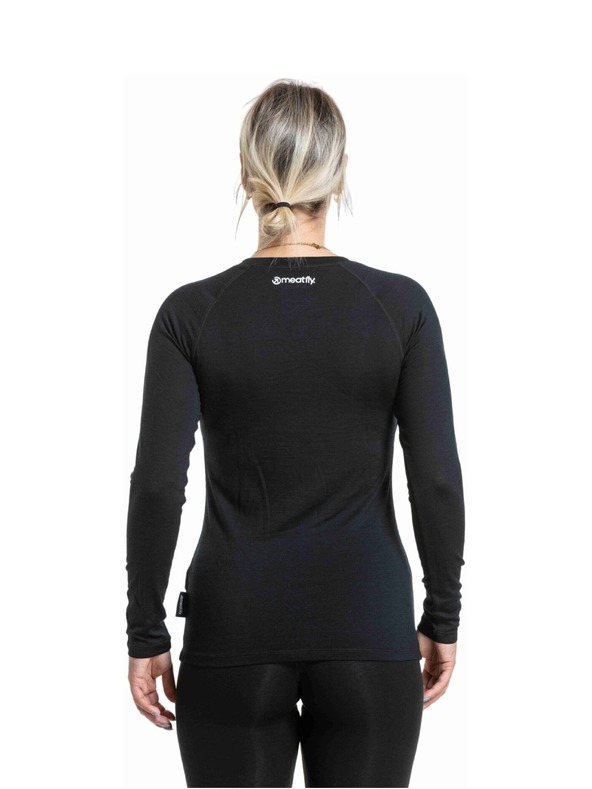 Meatfly Meatfly dámske merino tričko Lacey Black