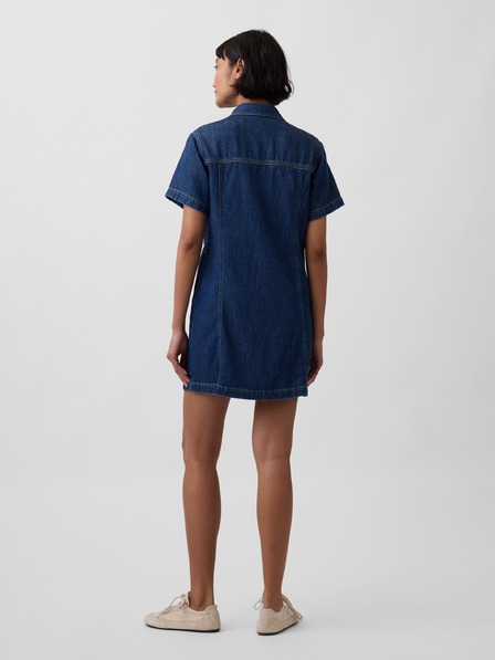 GAP Džínsové mini šaty UltraSoft GAP