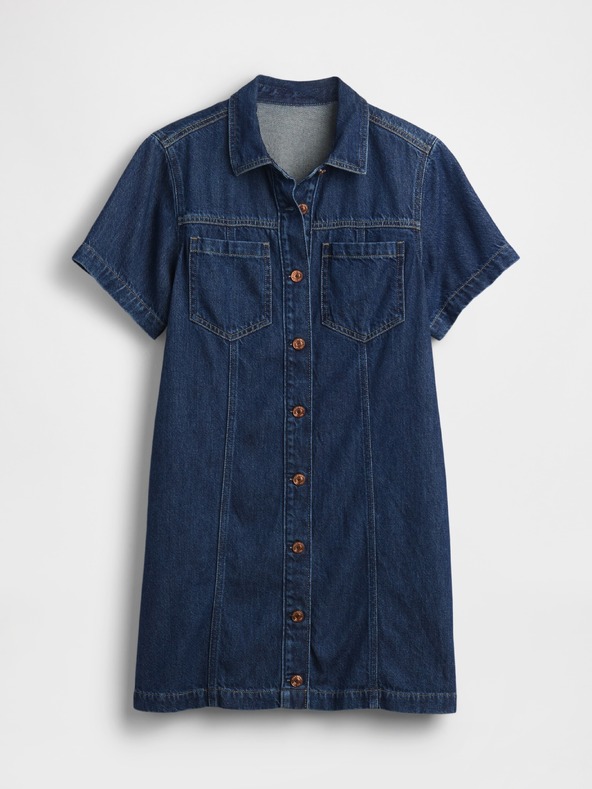 GAP Džínsové mini šaty UltraSoft GAP