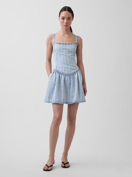 GAP Džínsové mini šaty UltraSoft GAP