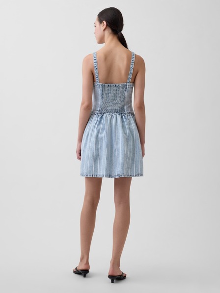 GAP Džínsové mini šaty UltraSoft GAP