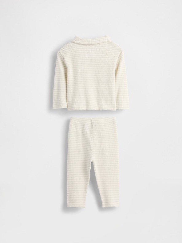 GAP Baby outfit set s vafľovým vzorom Softspun Brannan Bear GAP