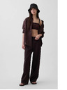 GAP Ľanová oversize košeľa GAP