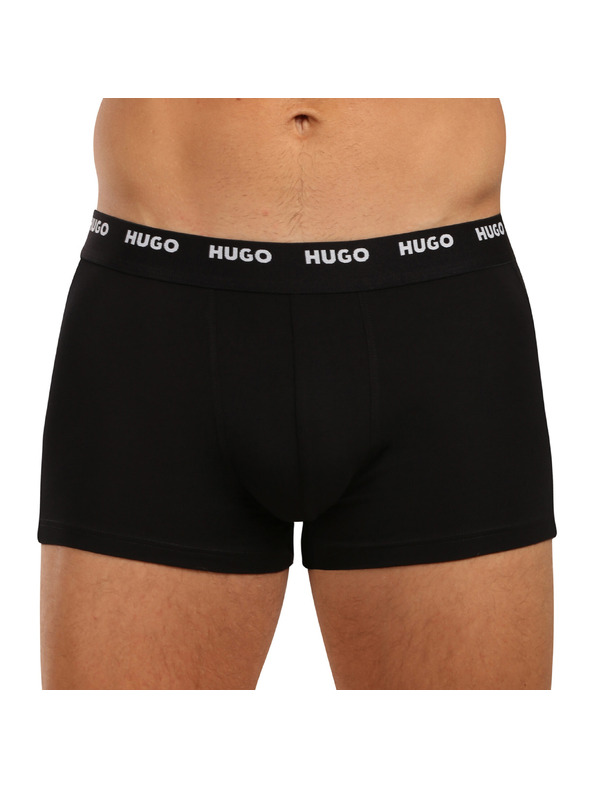 HUGO Sada piatich - pánske boxerky HUGO čierne