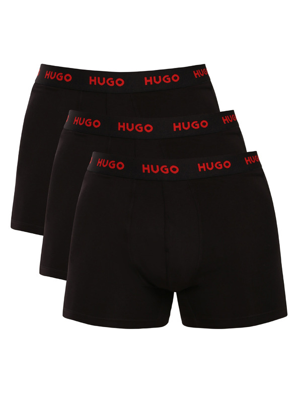 HUGO Sada troch - pánske boxerky HUGO čierne