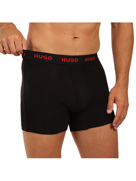 HUGO Sada troch - pánske boxerky HUGO čierne