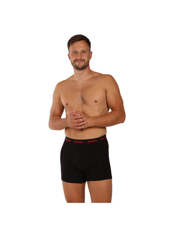 HUGO Sada troch - pánske boxerky HUGO čierne