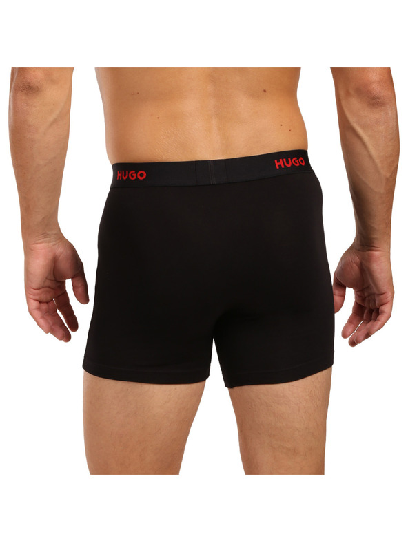 HUGO Sada troch - pánske boxerky HUGO čierne