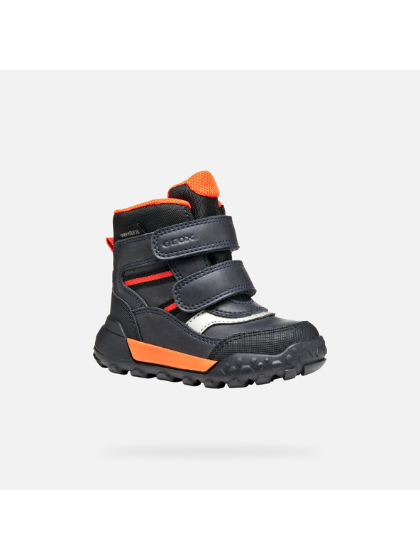 Geox Tmavomodrá chlapčenská zimná obuv Geox Trekkyup