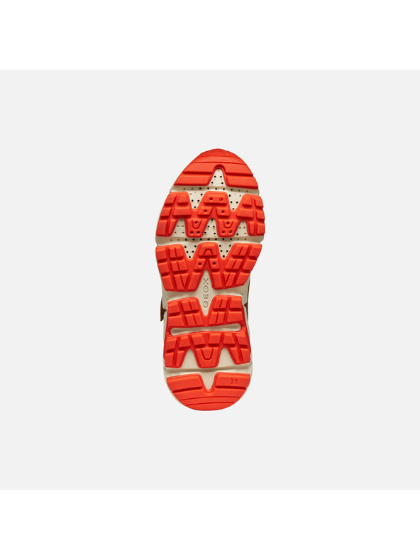 Geox Světle hnědé chlapecké tenisky Geox Flexyper Plus